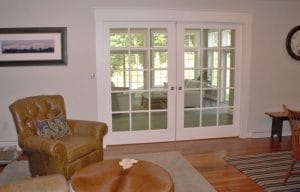 French doors entrance to new home addition - general contractors auburn nh