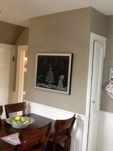 Before, dividing wall with buried chimney - general contractors salem nh