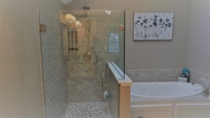 Shower and bathtub after remodeling - home additions windham nh