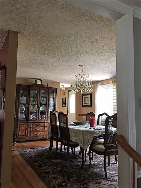 before view of dinning room