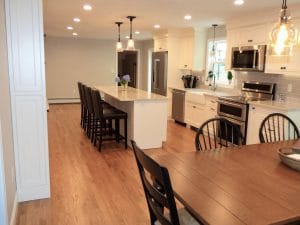 Remodeled open space kitchen - general contractors windham nh