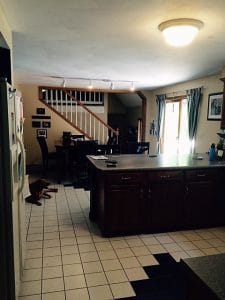 Kitchen and dining room before remodeling - general contractors windham nh