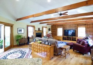 Renovated open space living room - in law apartment additions windham nh