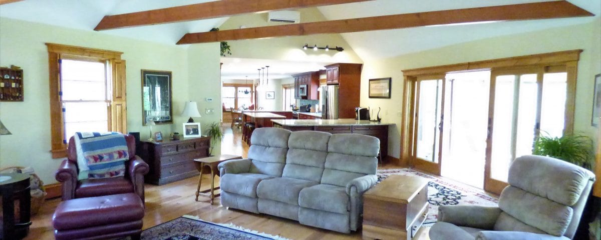 Open space living room after remodeling - in law apartment additions atkinson nh