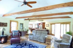 view of new open concept living area in Derry NH