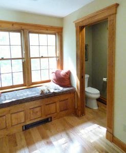 Nook and bathroom after remodeling - in law apartment additions pelham nh