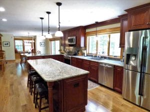 Kitchen after remodeling - in law apartment additions salem nh