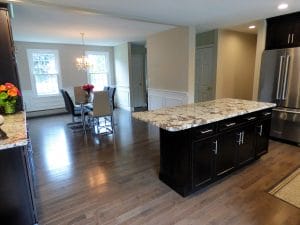 view of dinning room from new kitchen remodel