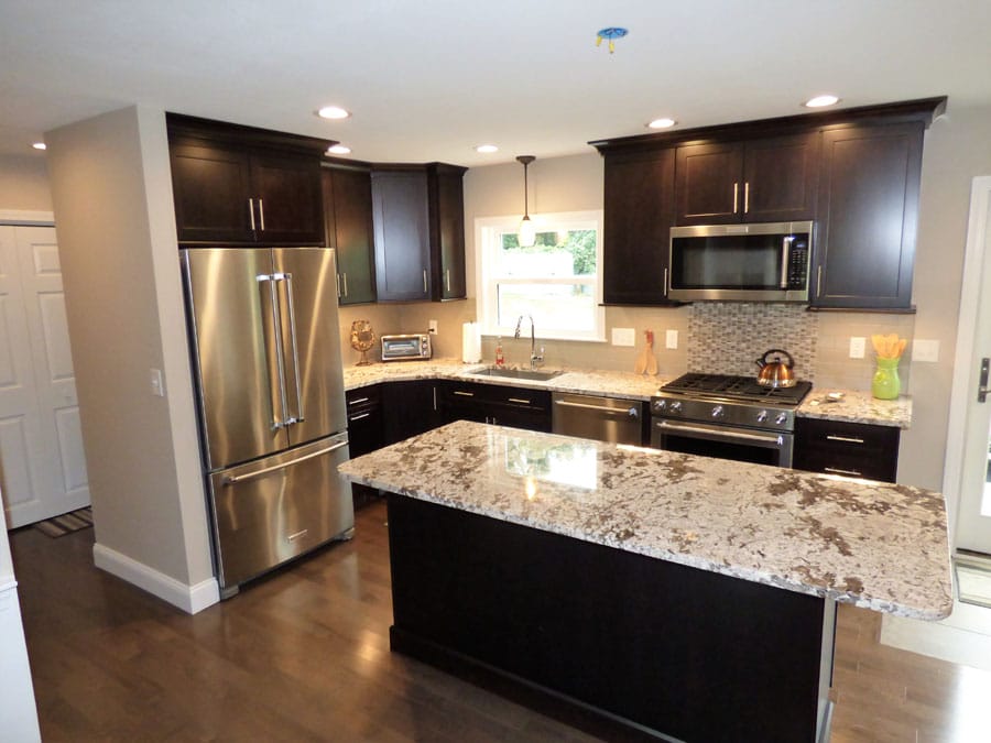 view of kitchen remodel in Hampstead NH