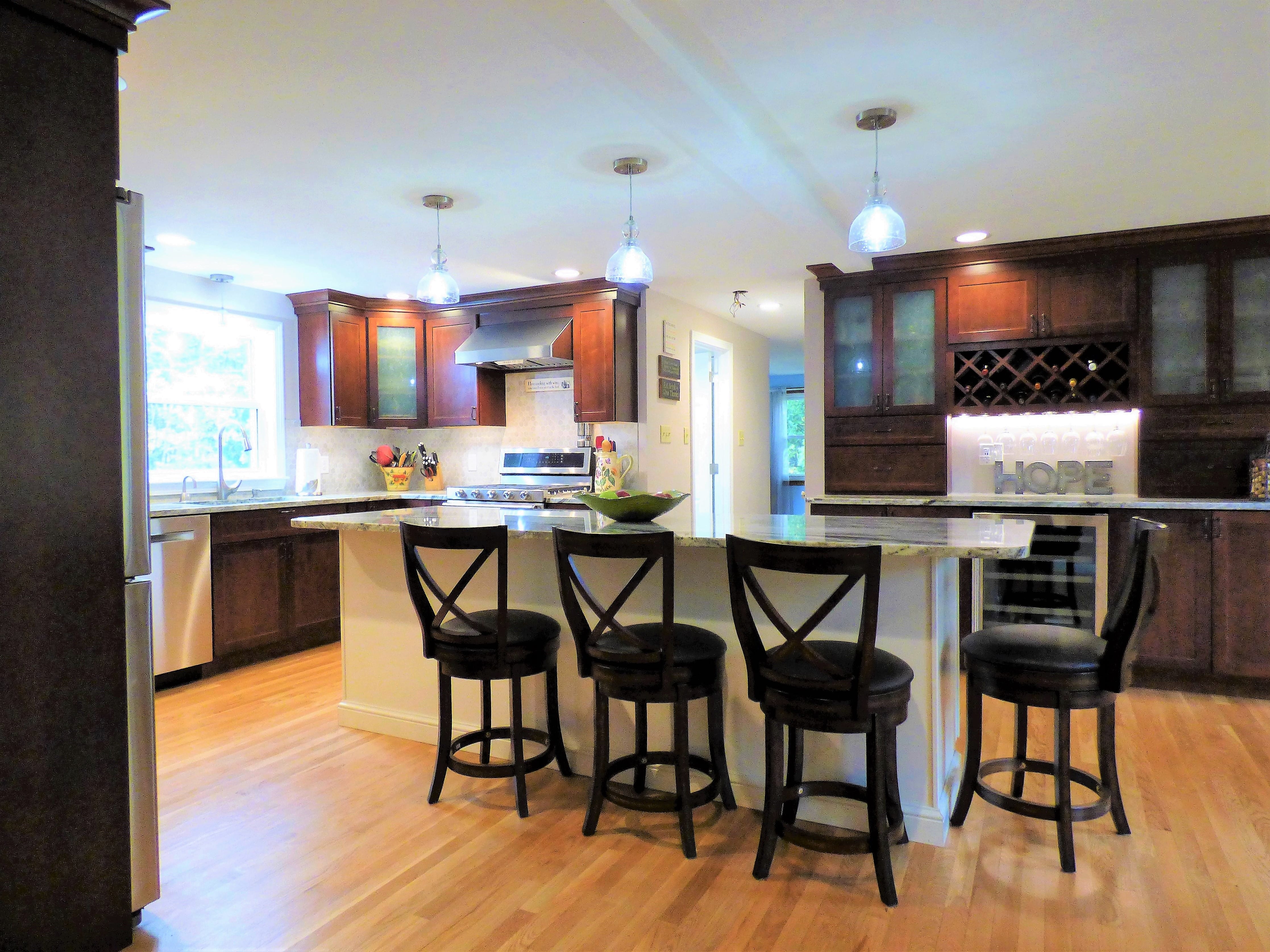 after view of kitchen remodel