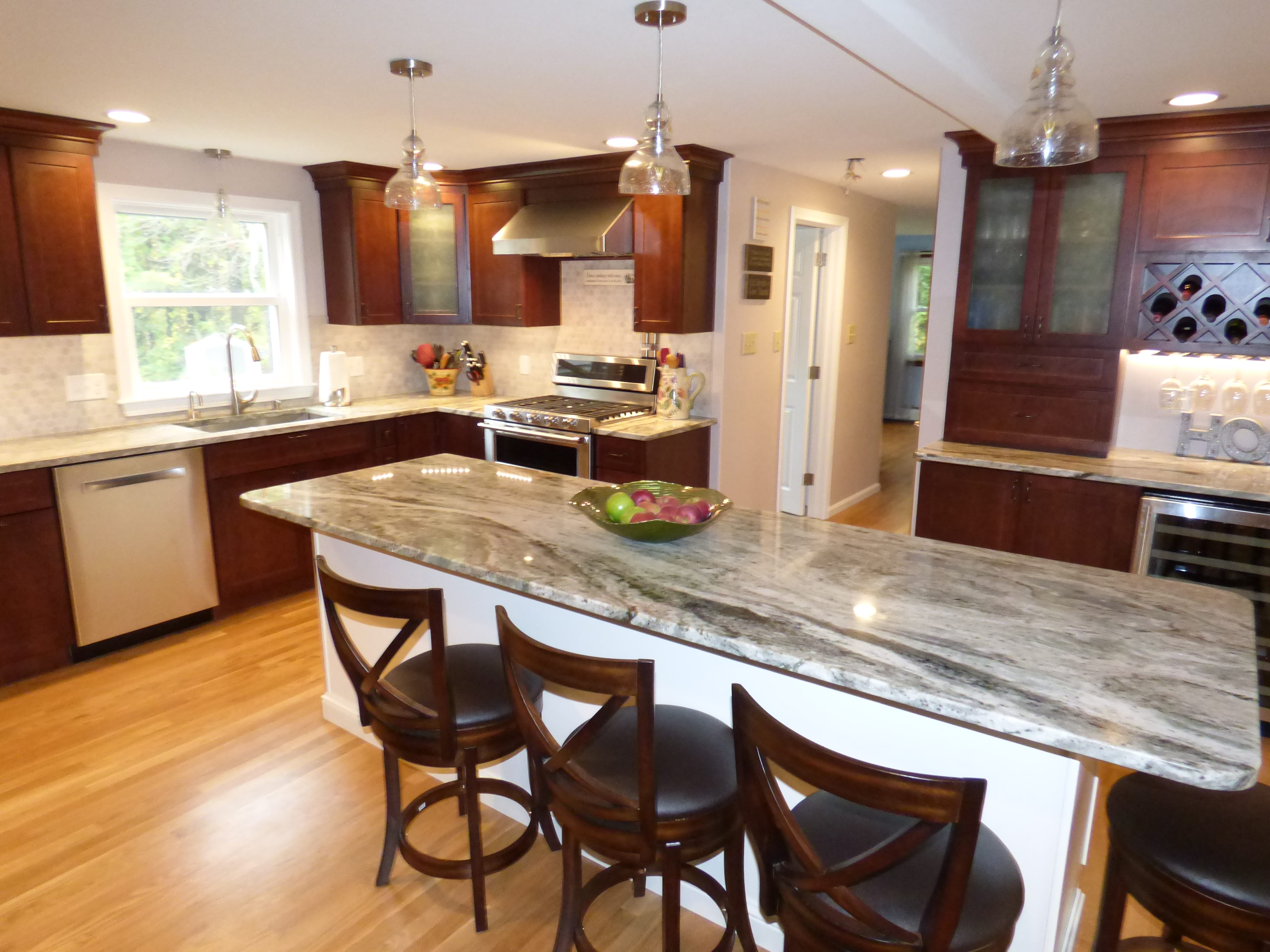 After view of kitchen in Southern NH