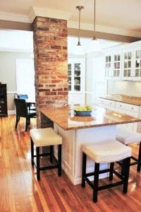 Wall Removal and Old Chimney Exposure - general contractors atkinson nh