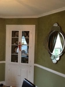 Before, dining room view of dividing wall - general contractors salem nh