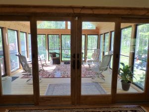 Great view of skys and tree lined back yard - in law apartment additions windham nh