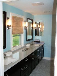 new master bathroom vanity installation