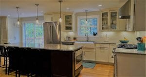 Beautiful new cabinetry in a home in Derry NH