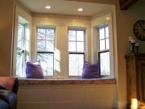 new window replacements in a kitchen nook