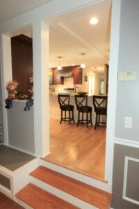 view of entrance to the newly remodeled kitchen in Hampstead NH