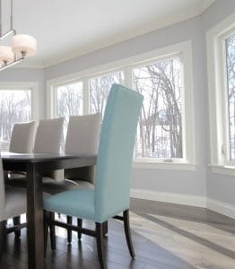 Side view of a window installation in Hampstead NH