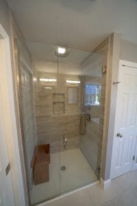 Renovated modern shower - general contractors windham nh