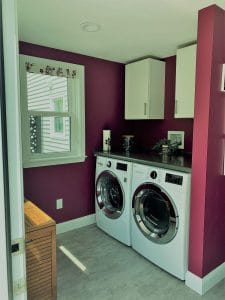 Remodeled laundry room - general contractors pelham nh