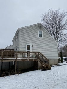 Backyard before remodeling - in law apartment additions pelham nh