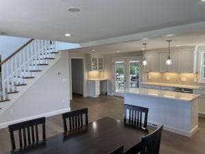 side view of a kitchen renovation in Bedford NH