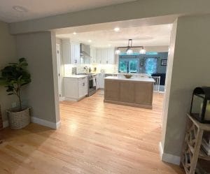 Renovated kitchen entrance - in law apartment additions atkinson nh