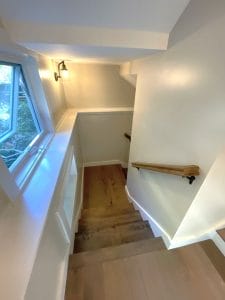 Remodeled wooden staircase - general contractors auburn nh