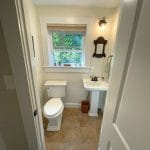 Fully remodeled 2nd story half bath - general contractors windham nh