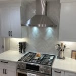 Herringbone and Subway 2x10 Backsplash - home additions auburn nh