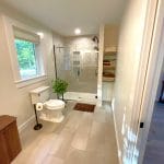 Primary Bath Addition with subway tile - home additions atkinson nh