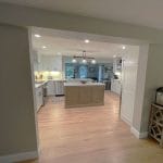 Squared off entryway to kitchen - kitchen renovations atkinson nh