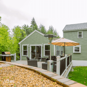 Remodeled backyard / balcony space - general contractors atkinson nh