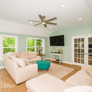Remodeled living room - general contractors windham nh