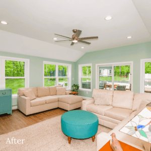 Remodeled living room - general contractors windham nh