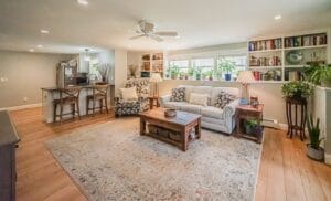 Remodeled living room - general contractors auburn nh