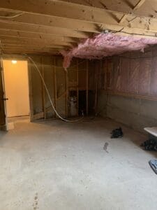 Basement before remodeling - general contractors salem nh