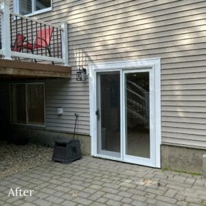 Back door after remodeling - in law apartment additions salem nh