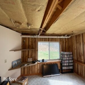 Basement before remodeling - general contractors windham nh