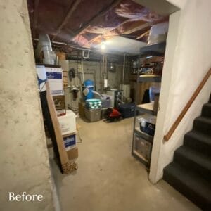 Basement before remodeling - general contractors salem nh
