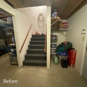 Basement before remodeling - general contractors salem nh