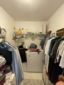 Closet and laundry pre-remodeling - general contractors windham nh