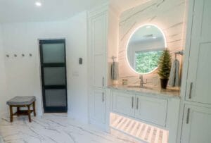 Remodeled bathroom entrance - general contractors pelham nh