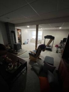 Living space before - home additions windham nh