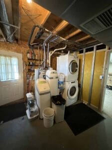 Entry door space before - home additions salem nh