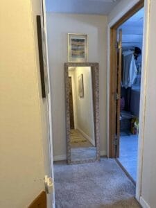 Before Primary Bedroom Hall - general contractors pelham nh